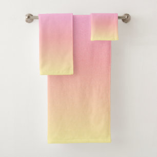 Rainbow Ombre Badhandtuch Set