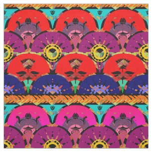 Rainbow Ombre   Bright Boho Sunrise Stoff