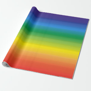 Rainbow Ombre Moderner, mutiger Stolz Geschenkpapier