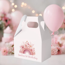 Rainbow Onederful 1. Geburtstagsfeier-Geschenkbox
