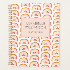 Rainbow orange boho planer