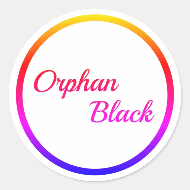 Rainbow Orphan Black Sticker (Vorderseite)