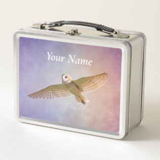 Rainbow Owl Lunchbox - Name hinzufügen