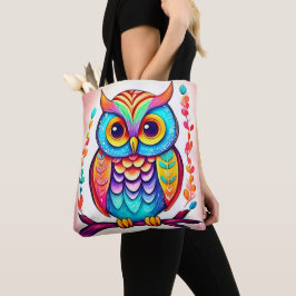 Rainbow Owl Perle Kunst