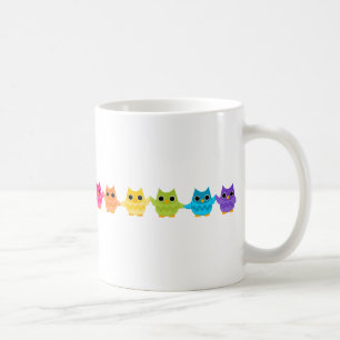 Rainbow Owls Tasse