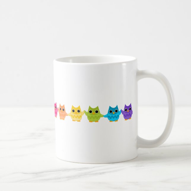 Rainbow Owls Tasse (Rechts)