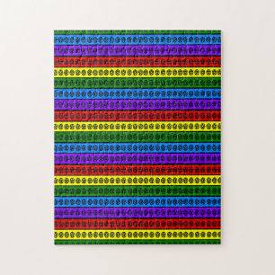 Rainbow Pagan Pentagramme Puzzle