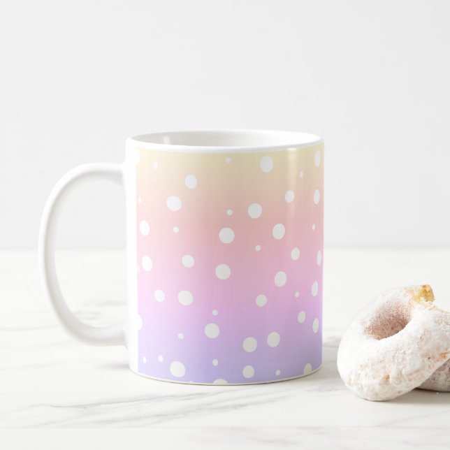 Rainbow Paint Bubble Coffee Tasse (Mit Donut)
