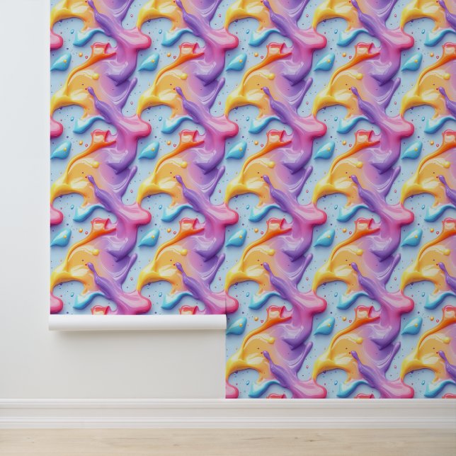 Rainbow Paint Fusion Tapete (Anwendung)