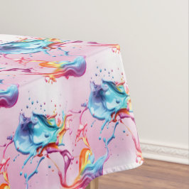 Rainbow Paint Splash Tischdecke