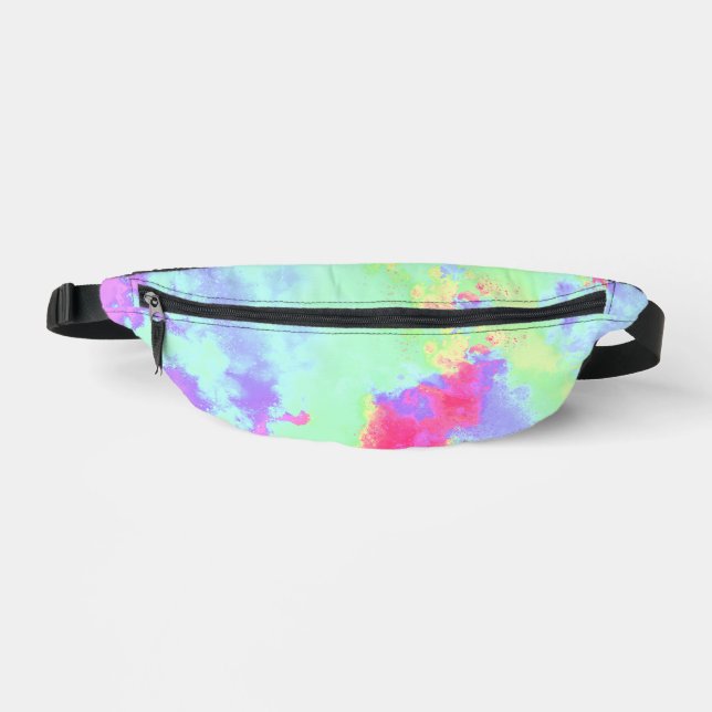 Rainbow Paint Spritzer Bauchtasche (Vorderseite)