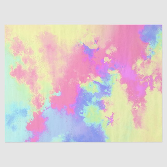 Rainbow Paint Spritzer Seidenpapier (Vorderseite)