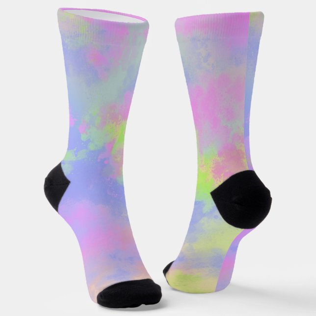 Rainbow Paint Spritzer Socken (Gewinkelt)