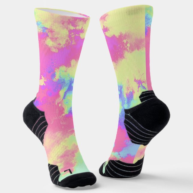 Rainbow Paint Spritzer Socken (Gewinkelt)