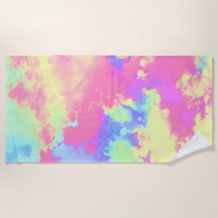 Rainbow Paint Spritzer Strandtuch