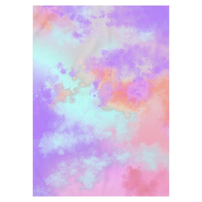 Rainbow Paint Spritzer Tableclout Tischdecke (Vorderseite)