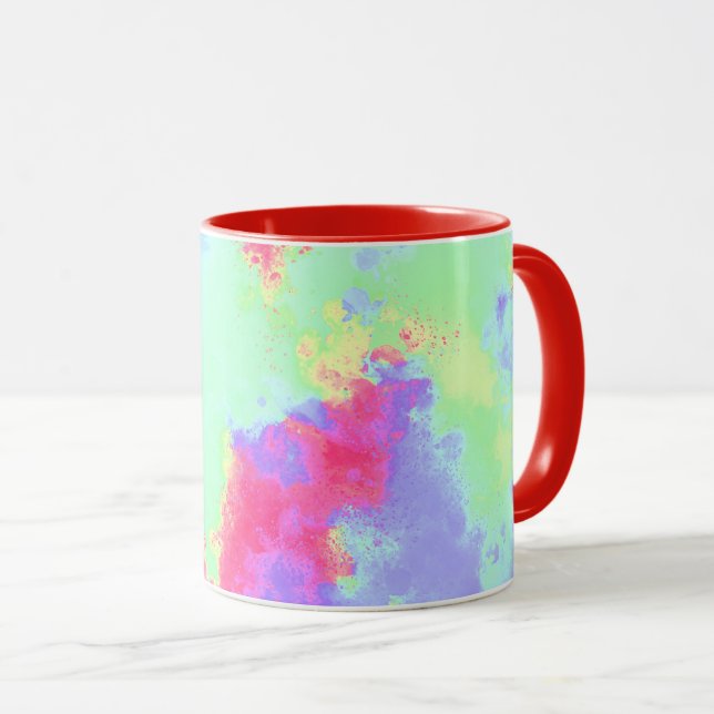 Rainbow Paint Spritzer Tasse (VorderseiteRechts)