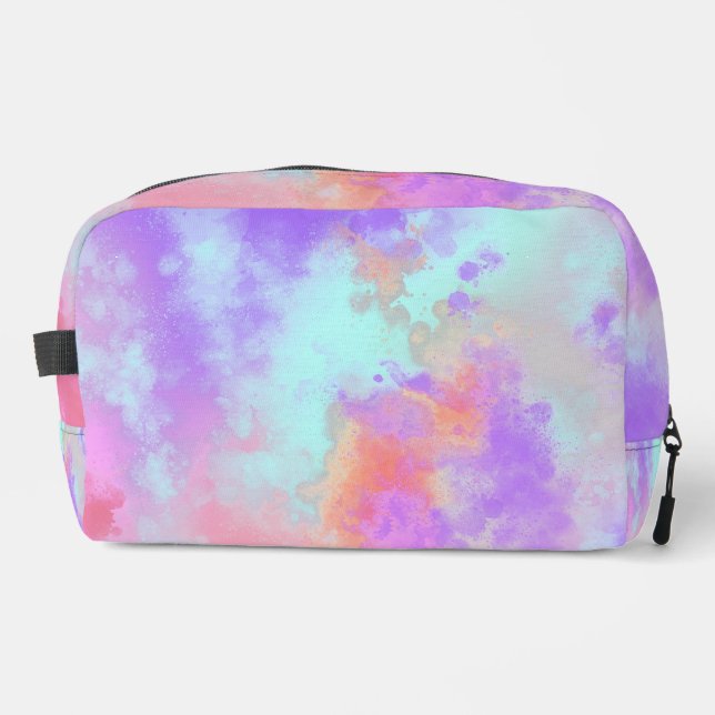 Rainbow Paint Spritzer Waschbeutel (Vorderseite)
