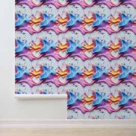 Rainbow Paint Tapete