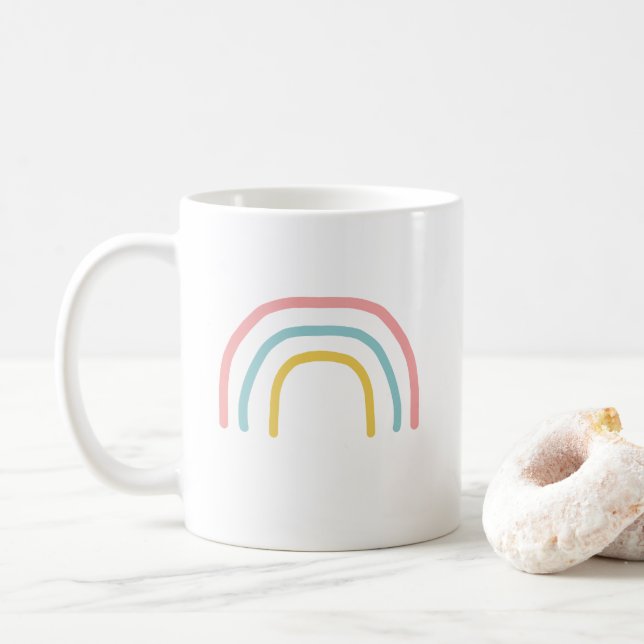 Rainbow Painting Art Kaffeemaschine Tasse (Mit Donut)