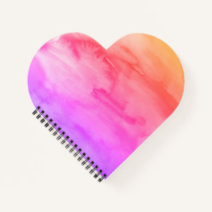 Rainbow Painting Texture Pattern Beach Notizbuch
