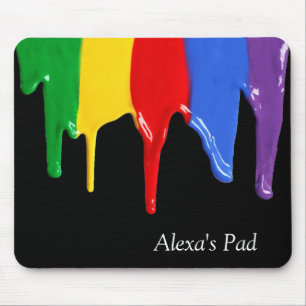 Rainbow Paints Tropfen Mousepad