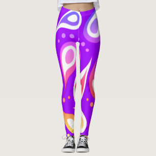 Rainbow Paisley Pattern Leggings