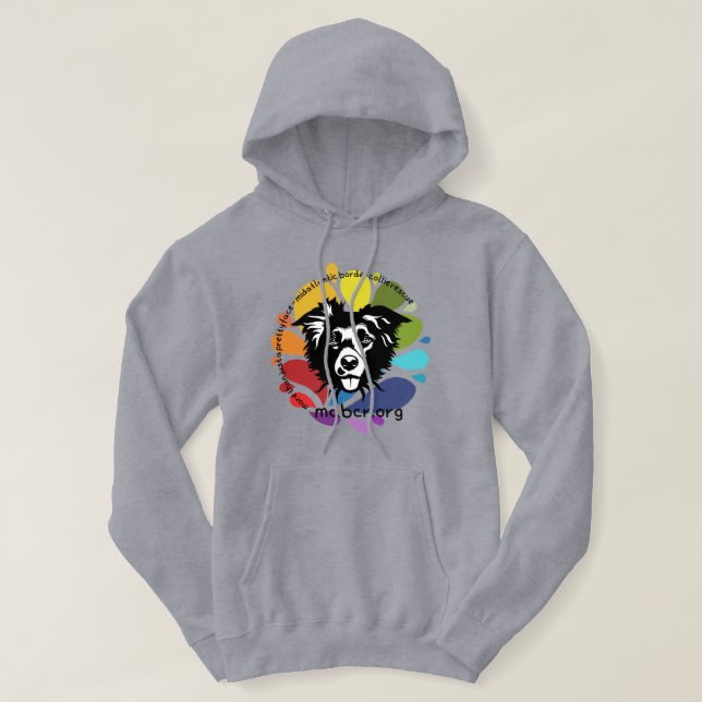 Rainbow palette Basic Hooded Sweatshirt (Design vorne)