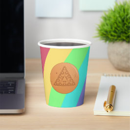 Rainbow Paper Cup Game Dalgona Pappbecher