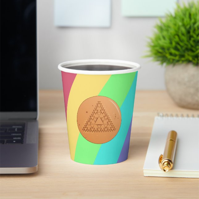 Rainbow Paper Cup Game Dalgona Pappbecher (InSitu)