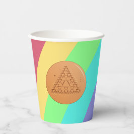 Rainbow Paper Cup Game Dalgona Pappbecher