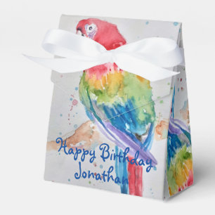 Rainbow Parrot Bird Child Birthday Cake Fevor Box Geschenkschachtel
