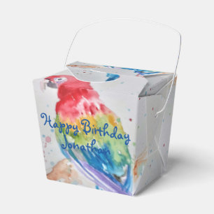 Rainbow Parrot Bird Child Birthday Cake Fevor Box Geschenkschachtel
