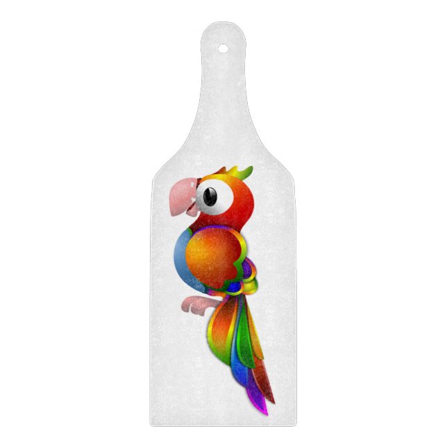 RAINBOW PARROT SCHNEIDEBRETT (Vorderseite)