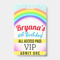 Rainbow Party Sparkle VIP Pass Geburtstagsparty