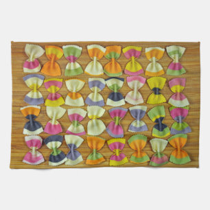 Rainbow-Pasta-Muster Handtuch