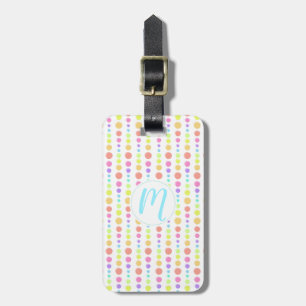 Rainbow Pastel Dots Muster Gepäckanhänger