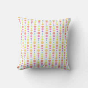 Rainbow Pastel Dots Muster Kissen