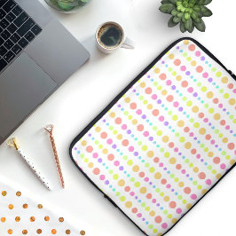 Rainbow Pastel Dots Muster Laptopschutzhülle
