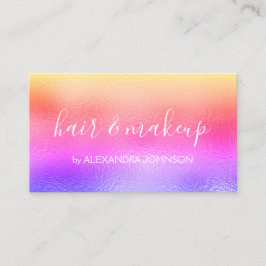 Rainbow Pastel Foil Beruflich Visitenkarte