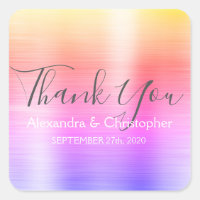 Rainbow Pastel Gastgeschenk Hochzeit Vielen Dank