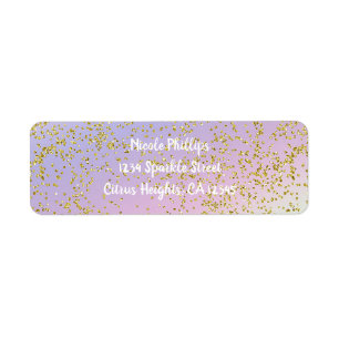 Rainbow Pastel Gold Glitzer Fantasy Birthday Party