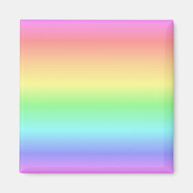 Rainbow Pastel Magnet (Vorne)