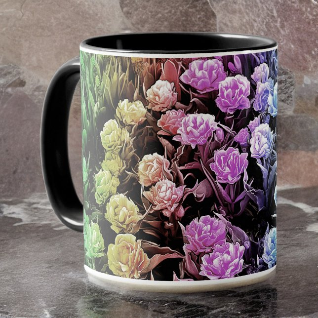 Rainbow Pastel Tulips Tasse (Von Creator hochgeladen)