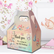 Rainbow Pastel w Animals 4. Geburtstag