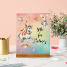 Rainbow Pastel w Animals Geburtstagsgeschenke