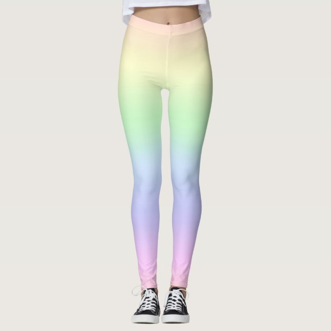 Rainbow Pastels Leggings (Vorderseite)