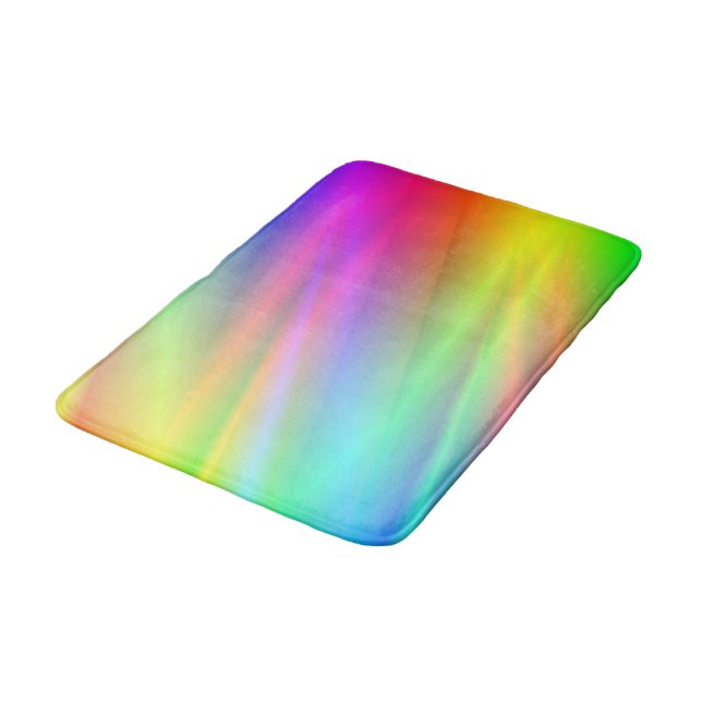 Rainbow Pattern Badematte (Schrägansicht)