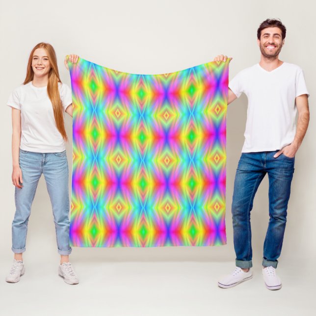 Rainbow Pattern Fleecedecke (Beispiel)