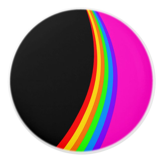 RAINBOW PATTERN KERAMIKKNAUF (Vorderseite)